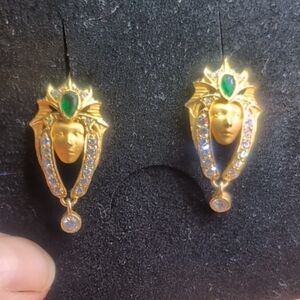 Art Nouveau pharaoh earrings